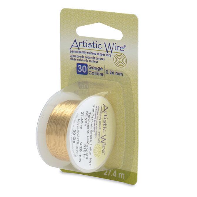 30 Gauge Tarnish Resistant Brass Artistic Wire (90ft) - The Bead Chest