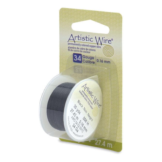34 Gauge Black Artistic Wire (90ft) - The Bead Chest