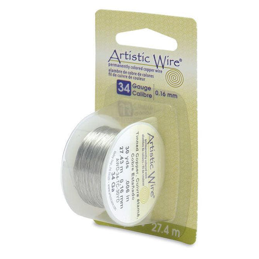 34 Gauge Tinned Copper Artistic Wire (90ft) - The Bead Chest