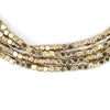 Rounded Brass Cube Beads (3mm)