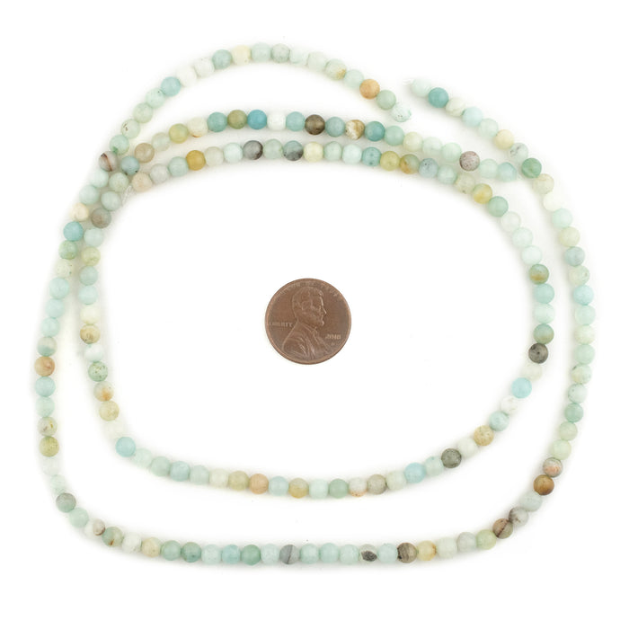 Round Amazonite Beads (4mm) - The Bead Chest