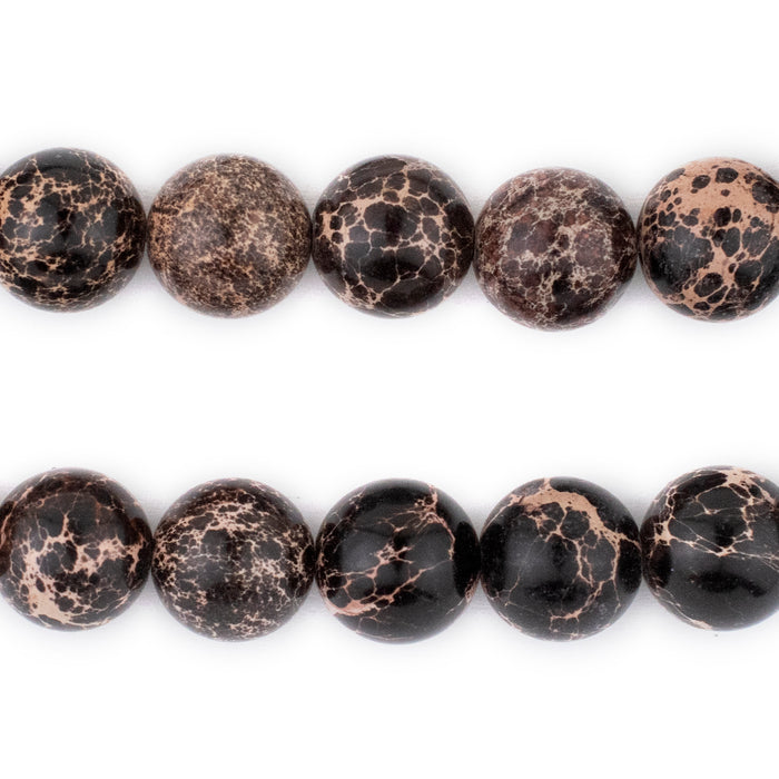 Black Sea Sediment Jasper Beads (12mm) - The Bead Chest