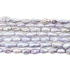 Grey Vintage Japanese Rice Pearl Beads (5mm)