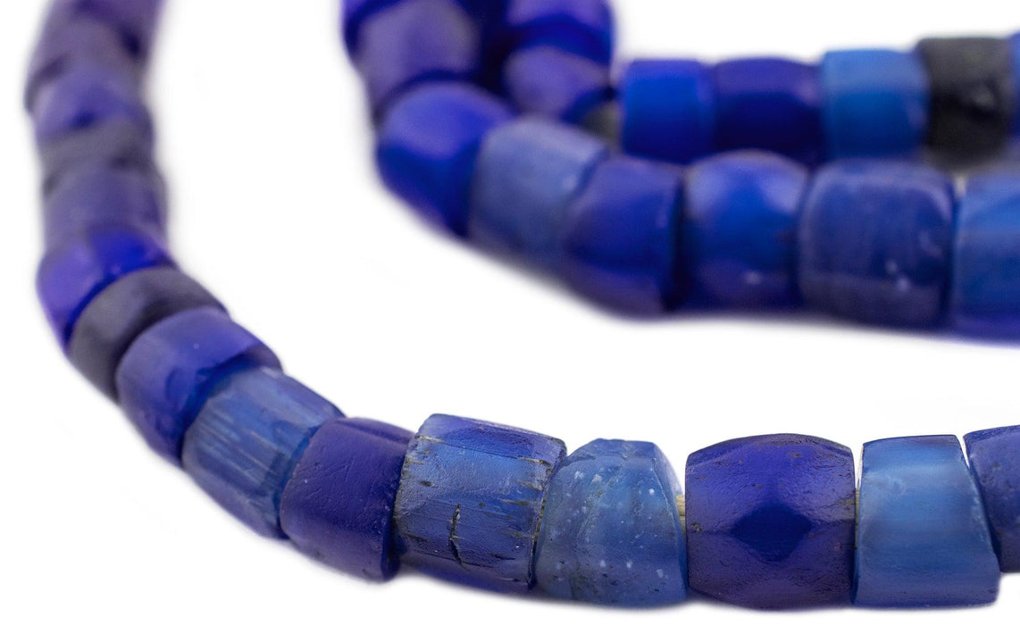 Jumbo Dark Faceted Russian Blue Beads (9-12mm) - The Bead Chest