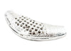 Shiny Silver Woven Filigree Elbow Bead (59x23mm)