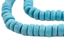 Turquoise Moroccan Pottery Beads (Rondelle) - The Bead Chest