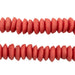 Red Ashanti Glass Saucer Beads (12mm) - The Bead Chest