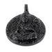 Round Black Buddha Pendant (28x34mm) - The Bead Chest