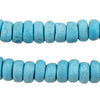Turquoise Moroccan Pottery Beads (Rondelle)