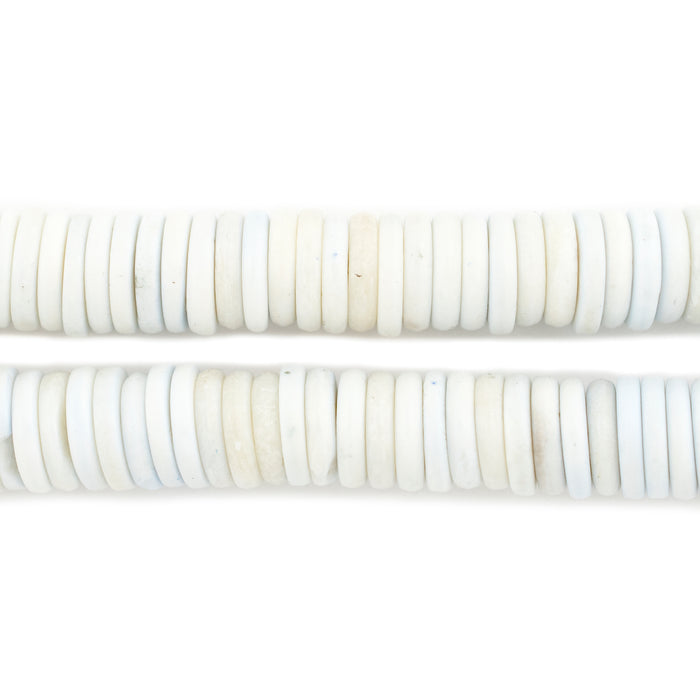 Pastel Blue Bone Button Beads (10mm) - The Bead Chest