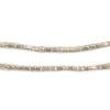 Silver Ethiopian Rectangular Tube Beads (3mm)
