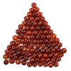 Caramel Round Carnelian Beads (7mm, Set of 100)