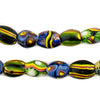 Oval Antique Venetian African Millefiori Trade Beads #15864