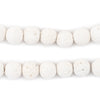 White Volcanic Lava Beads (10mm)