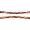 Antiqued Copper Flower Heishi Beads (4mm)
