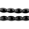 Faceted Oval Onyx Beads (15x9mm)