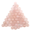 Round Rose Quartz Beads (8mm, Set of 50)