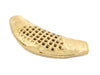Brass Woven Filigree Elbow Bead (59x23mm)