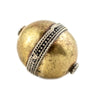 Oval Afghan Tribal Brass Bead (27x23mm)