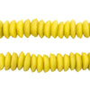 Yellow Ashanti Glass Saucer Beads (12mm)