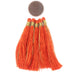 Papaya Orange 6cm Silk Tassels (5 Pack) - The Bead Chest