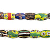 Oval Antique Venetian African Millefiori Trade Beads #15867