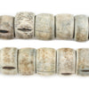 Light Grey Cylindrical Bone Beads (22mm)