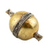 Oval Afghani Tribal Brass Centerpiece Bead - The Bead Chest