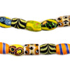 Oval Antique Venetian African Millefiori Trade Beads #15868