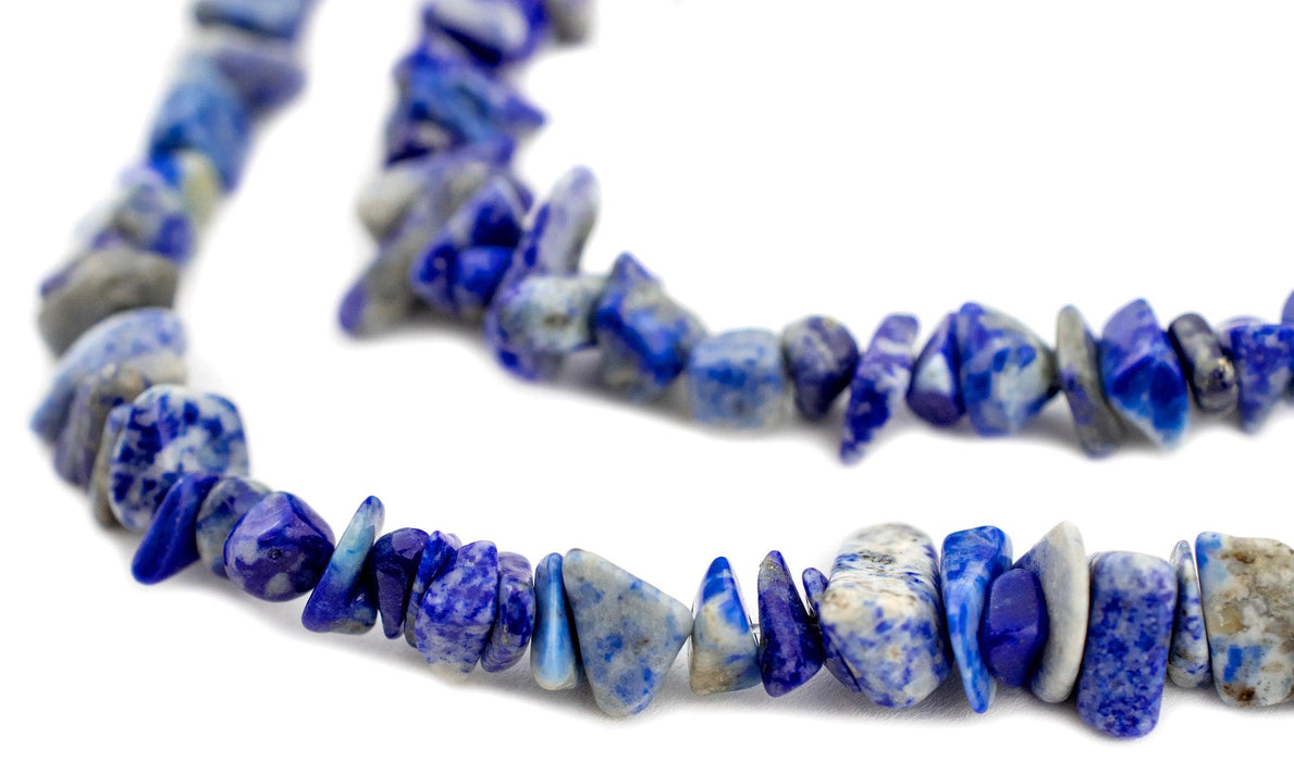 Rustic Lapis Lazuli Chip Beads (5-15mm) - The Bead Chest