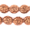 Copper Dotted Sphere Hollow Tribal Beads (18mm)