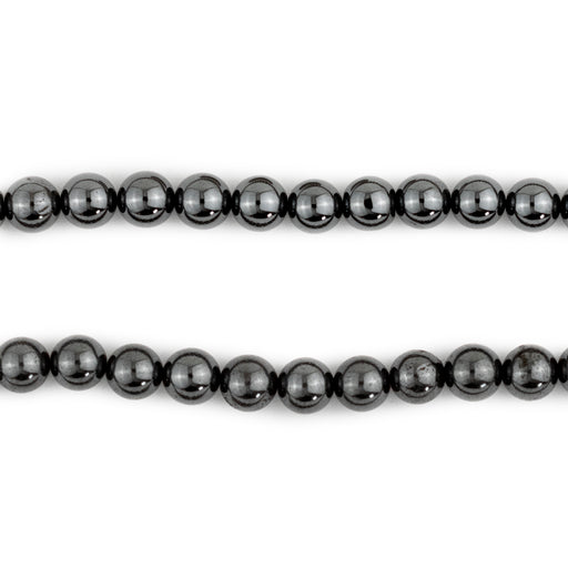 Round Non-Magnetic Hematite Beads (6mm) - The Bead Chest