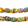 Oval Antique Venetian African Millefiori Trade Beads #15869