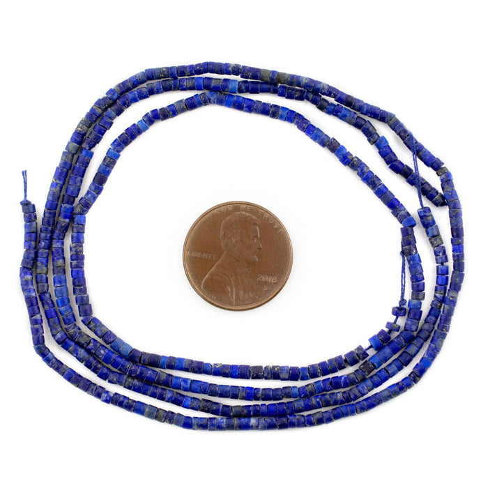 Lapis Lazuli Stone Heishi Beads (2mm) - The Bead Chest