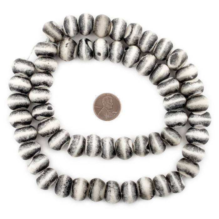 Black Rustic Bone Beads (14mm) - The Bead Chest
