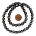 Round Non-Magnetic Hematite Beads (8mm) - The Bead Chest