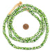 Green Flower Antique Venetian Millefiori Trade Beads (8mm) - The Bead Chest