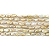 Oat Yellow Vintage Japanese Rice Pearl Beads (5mm)