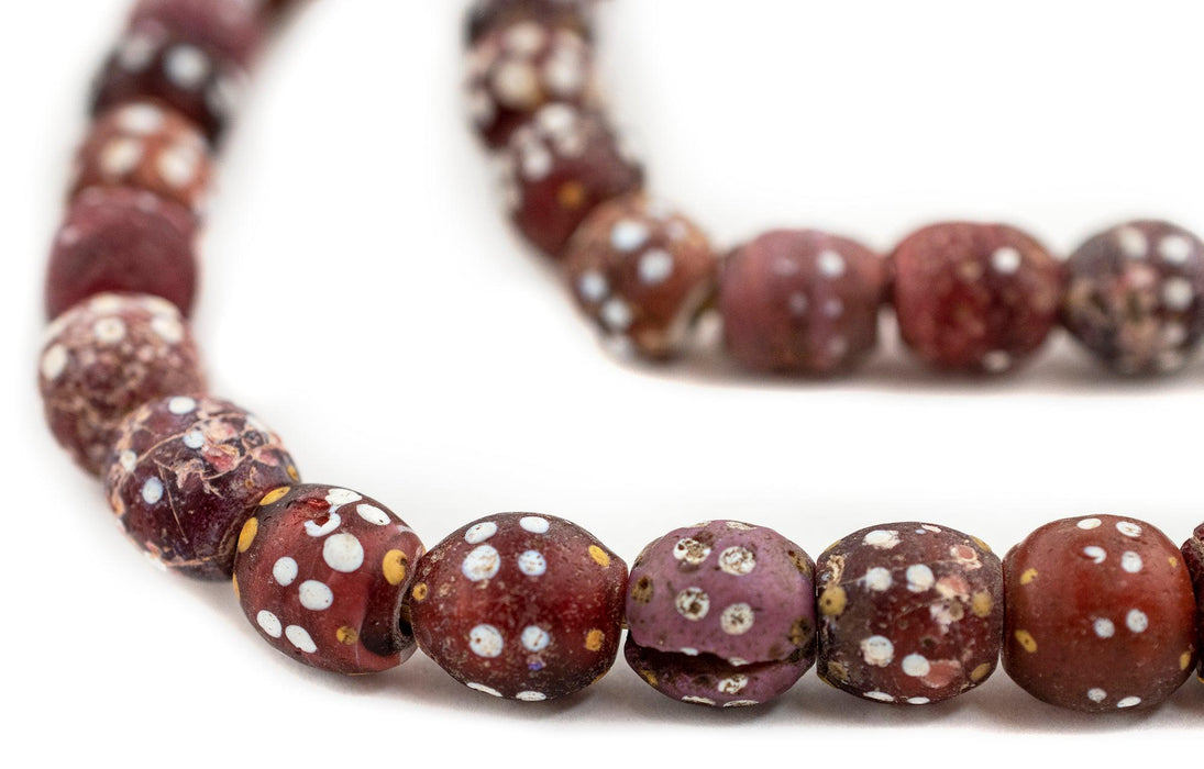 Antique Red Thousand Eye Skunk Beads (11-15mm) - The Bead Chest