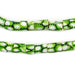 Green Flower Antique Venetian Millefiori Trade Beads (8mm) - The Bead Chest