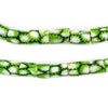 Green Flower Antique Venetian Millefiori Trade Beads (8mm)