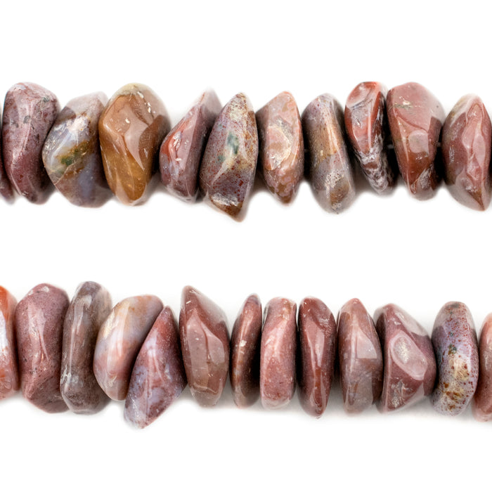 Milky Red Jasper Chip Beads (7-17mm) - The Bead Chest