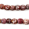 Antique Red Thousand Eye Skunk Beads (11-15mm)