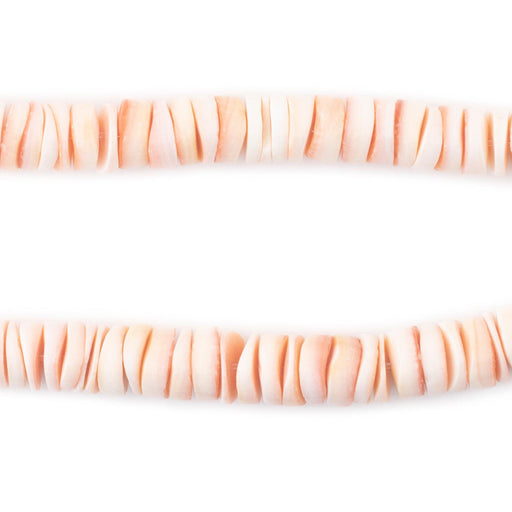 Natural Pink Shell Heishi Beads (8mm)