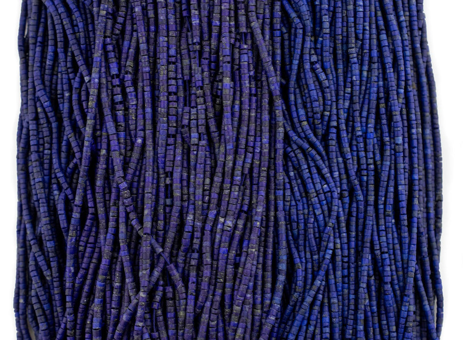 Lapis Lazuli Stone Heishi Beads (2mm) - The Bead Chest