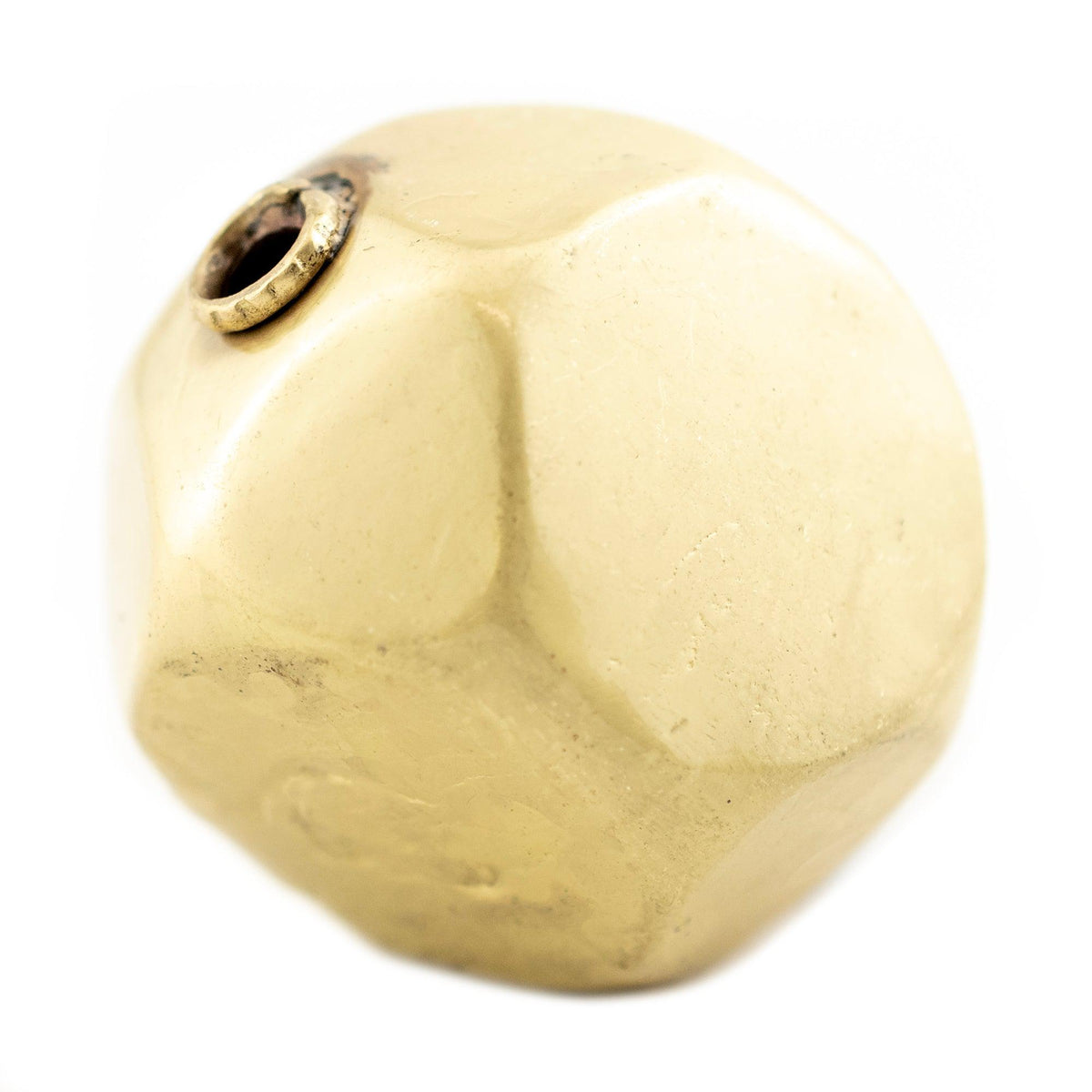 Gold Hollow Cornerless Cube Bead (35mm) — The Bead Chest