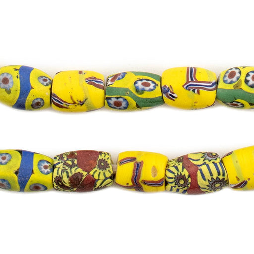 Oval Antique Venetian African Millefiori Trade Beads #15872 - The Bead Chest