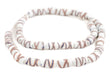 White Spiral Java French Cross Beads - The Bead Chest