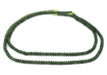 Dark Green Jade Saucer Beads (4mm) - The Bead Chest