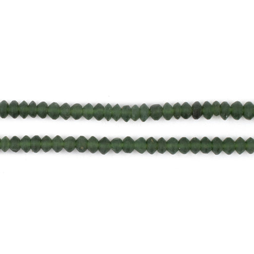 Dark Green Jade Saucer Beads (4mm) - The Bead Chest